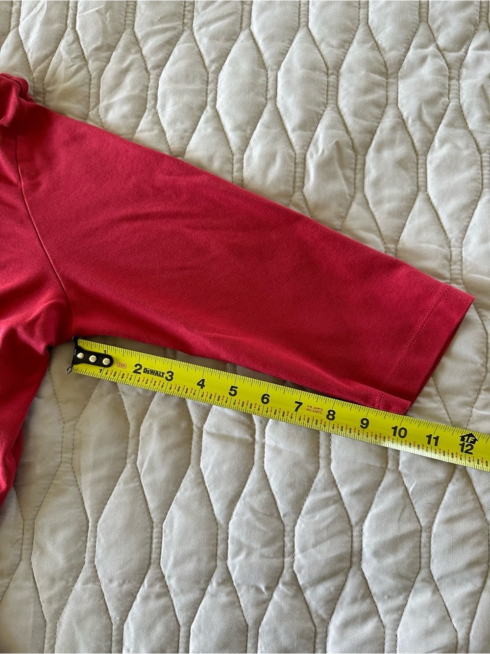 L.L. Bean Women’s Red Cotton V-Neck 3/4 Sleeve Top M Petite Casual Athliesure - Picture 6 of 6